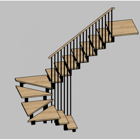 Внутренняя металлическая лестница 